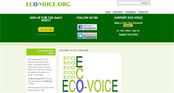 Desktop Screenshot of eco-voice.org