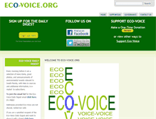 Tablet Screenshot of eco-voice.org
